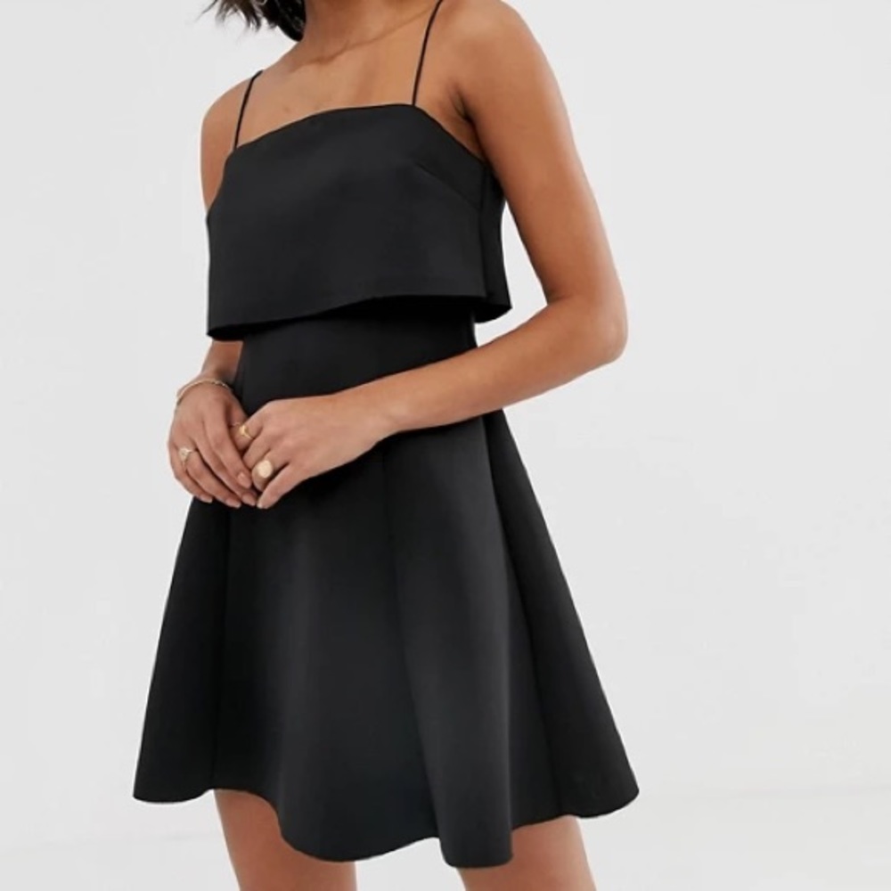 ASOS Tall Black Skater Dress
